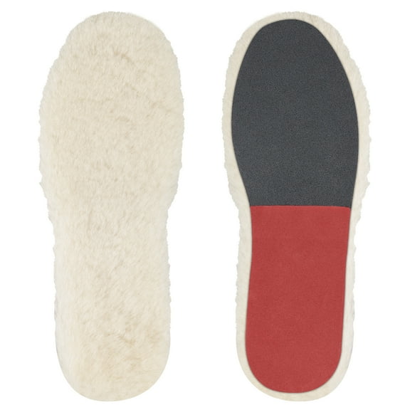 Endoto Replacement Insoles for Men Slipper and Boot Shoes, Sheepskin Insole Inserts for Foot Warm(Size:Men10-EU43)