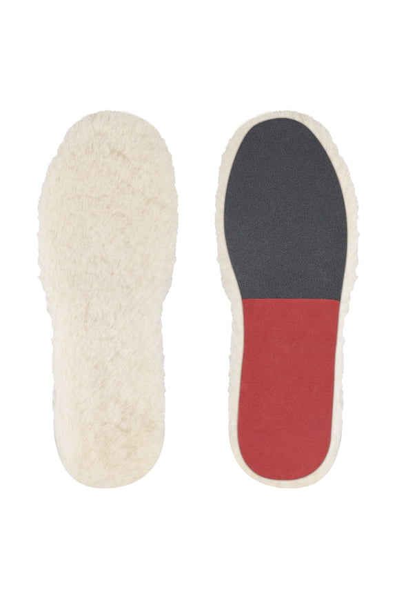 Replacement Insoles for Men Slipper and Boot Shoes, Sheepskin Insole Inserts for Foot Warm(Size:Men10-EU43)