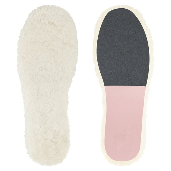 Endoto Replacement Insoles for Women Slipper and Boot Shoes, Sheepskin Insole Inserts for Foot Warm(Color:Pink,Size:Women10-EU41)