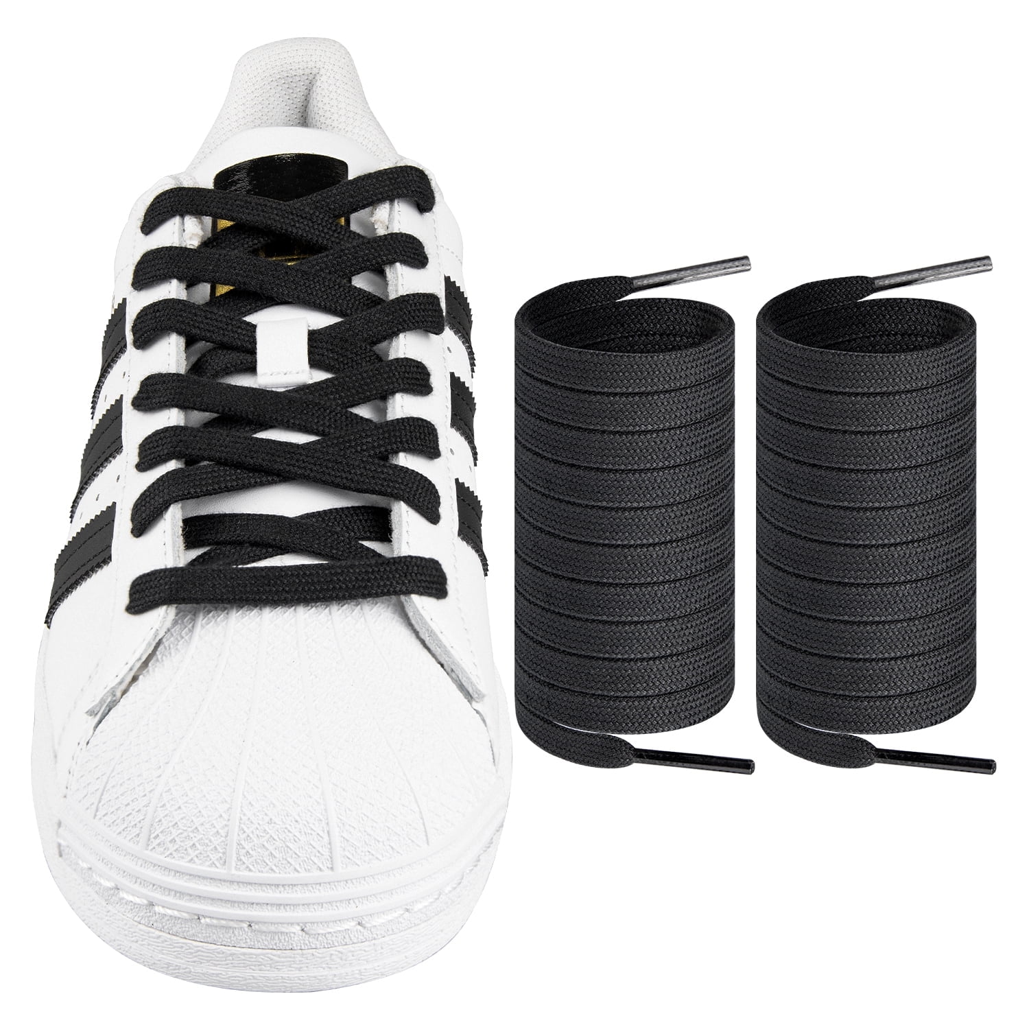 Endoto ShoeLaces for Adidas Superstars Samba Grand Court, Flat Shoe Laces  Replacement Laces for Sneaker Shoes(White,Size:60Inch) - Walmart.com