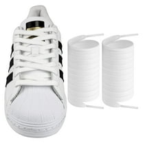 Endoto ShoeLaces for Adidas Superstars Samba Grand Court, Flat Shoe Laces Replacement Laces for Sneaker Shoes(White,Size:50Inch)