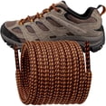 thumbnail image 1 of Endoto Shoelaces for Merrell Moab Boots Replacement Round Shoe Laces Hiking Running Shoes Strings(Color:Brown&OrangeCombo,Size:56Inch), 1 of 6
