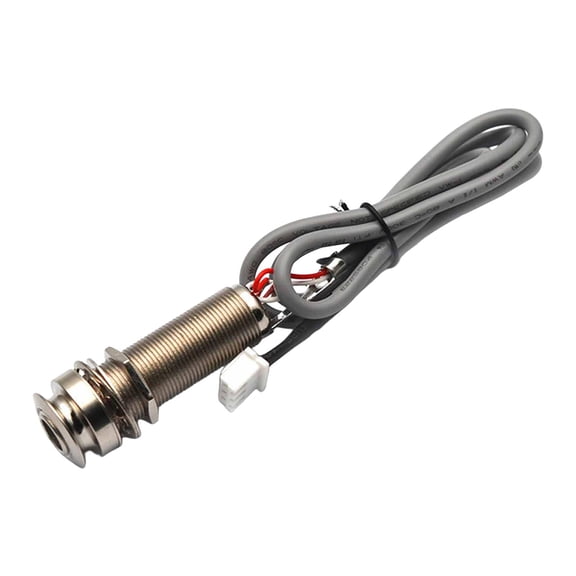 Endpin Output Jack Electric Guitar Wire Strap Button Socket ABS Material for Pickup Preamp Hobbyists Performance