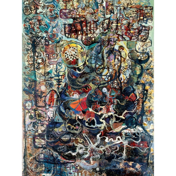 Endre Rozsda Danse Macabre 1946-47 Extra Large XL Wall Art Poster Print