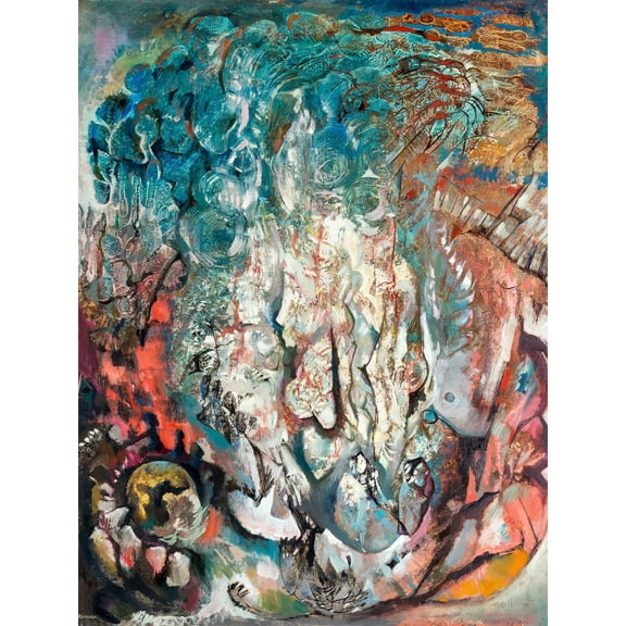 Endre Rozsda Mes Premiers Pas En Enfer 1947 Extra Large XL Wall Art Poster Print