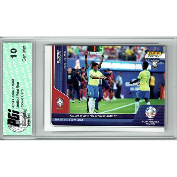 Endrick 2024 Panini Instant #12 Future is Now Copa America Rookie Card PGI 10