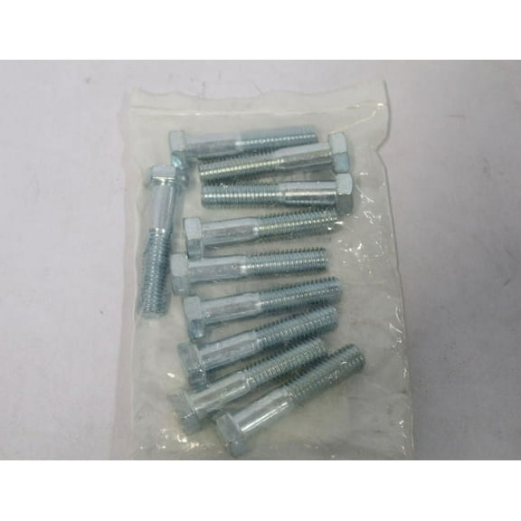 Endries International 1/2-13 x 2-1/2 Grade 5 Hex Head Cap Screw - 10 Pack