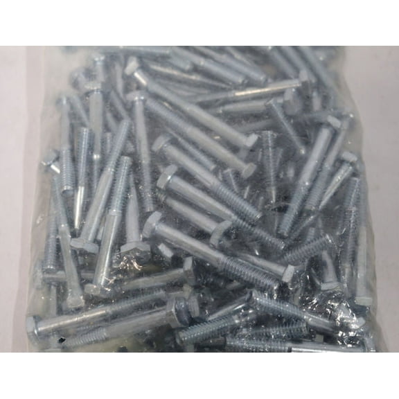 Endries International 1/4-20X2 Grade 5 Hex Head Cap Zinc Screw - 100 Pack