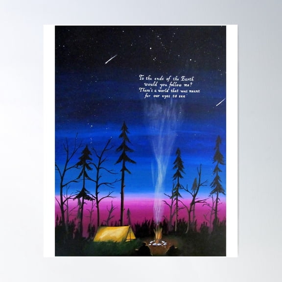 Ends Of The Earth Poster Wall Art, Modern Wall Decor For Living Room Bedroom, 8x12 UNFRAMED