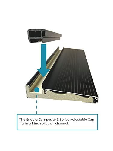 Endura Composite Exterior Door Z-Series Adjustable Threshold Cap (Black) - Walmart.com Endura Composite Exterior Door Z-Series Adjustable Threshold Cap (Black) - Walmart.com