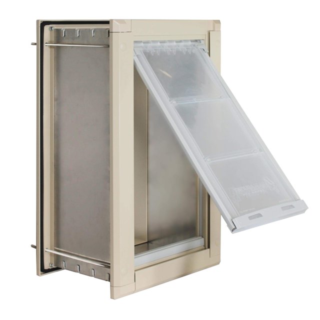 Endura Flap Original Pet Door for Walls in Tan EnergyEfficient