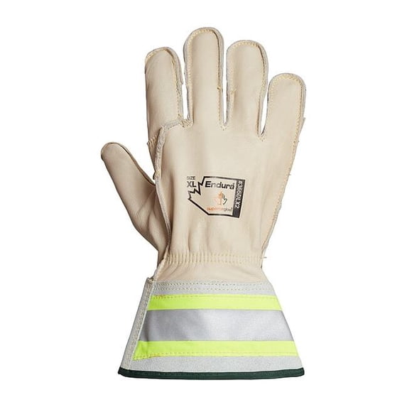 Superior Glove Leather Gloves, Horsehide, Gauntlet, White, 2XL, 1 PR 365DLX2-2XL