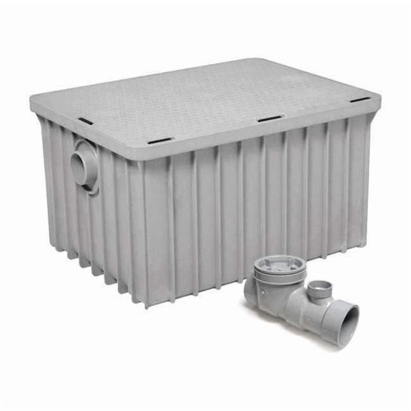 Endura Interceptor Grease Interceptor, 4" Pipe Dia., Thermoplastic 3950A04