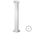 thumbnail image 1 of Endura-Stone Round Fluted Tapered Column (FRP), Smooth Paint-Grade, Greek Angular Ionic Capital and Tuscan Base 12" Diameter x 12' Overall Height - Unsplit/Whole (Plan A), 1 of 23
