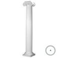 thumbnail image 1 of Endura-Stone Round Fluted Tapered Column (FRP), Smooth Paint-Grade, Greek Erectheum Capital and Tuscan Base 8" Diameter x 9' Overall Height - Unsplit/Whole (Plan A), 1 of 23