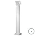 thumbnail image 1 of Endura-Stone Round Fluted Tapered Column (FRP), Smooth Paint-Grade, Roman Corinthian Capital and Tuscan Base 12" Diameter x 12' Overall Height - Unsplit/Whole (Plan A), 1 of 23