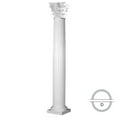 thumbnail image 1 of Endura-Stone Round Fluted Tapered Column (FRP), Smooth Paint-Grade, Roman Corinthian Capital and Tuscan Base 12" Diameter x 9' Overall Height - Split in 1/2 (Plan D), 1 of 23