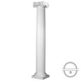 thumbnail image 1 of Endura-Stone Round Fluted Tapered Column (FRP), Smooth Paint-Grade, Scamozzi Capital and Tuscan Base 8" Diameter x 10' Overall Height - Split in 1/2 (Plan D), 1 of 23