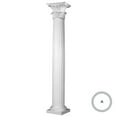thumbnail image 1 of Endura-Stone Round Fluted Tapered Column (FRP), Smooth Paint-Grade, Temple of Winds Capital and Tuscan Base 8" Diameter x 9' Overall Height - Unsplit/Whole (Plan A), 1 of 23
