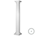 thumbnail image 1 of Endura-Stone Round Tapered Fluted Column (FRP), Smooth Paint-Grade, Tuscan Capital & Base, 10" Diameter x 9' Overall Height - Unsplit/Whole (Plan A), 1 of 21