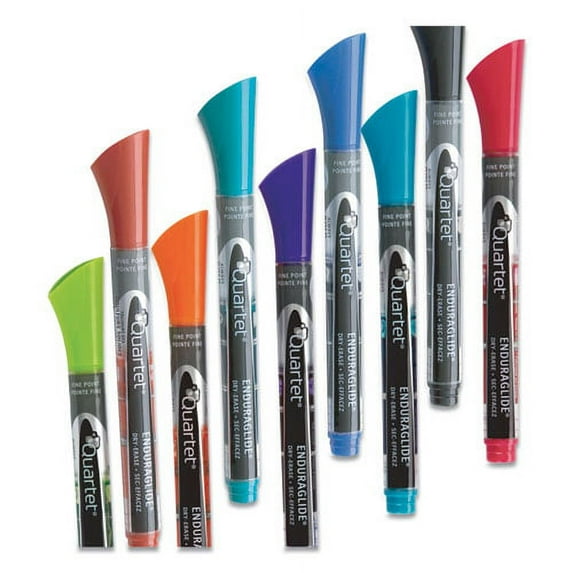 Enduraglide Dry Erase Marker, Fine Bullet Tip, Assorted Colors, Dozen | Bundle of 10 Dozen