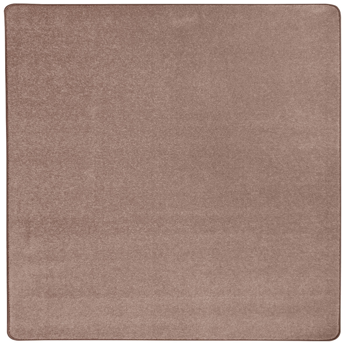 Taupe 6' x 6' Square Tufted Kids Area Rug