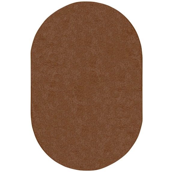 Endurance 6' x 9' Oval Area Rug in color Brown