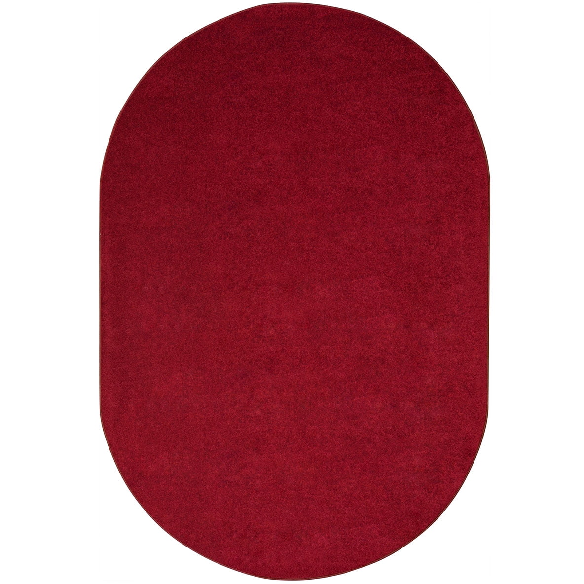 Endurance 6' x 9' Oval Area Rug in color Burgundy