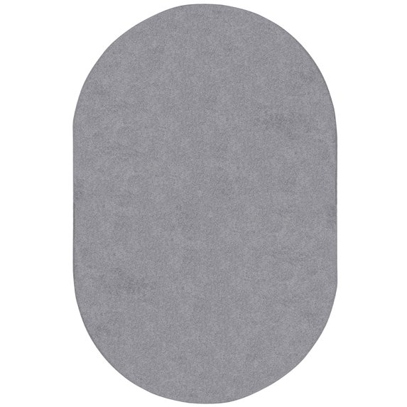 Endurance 6' x 9' Oval Area Rug in color Silver