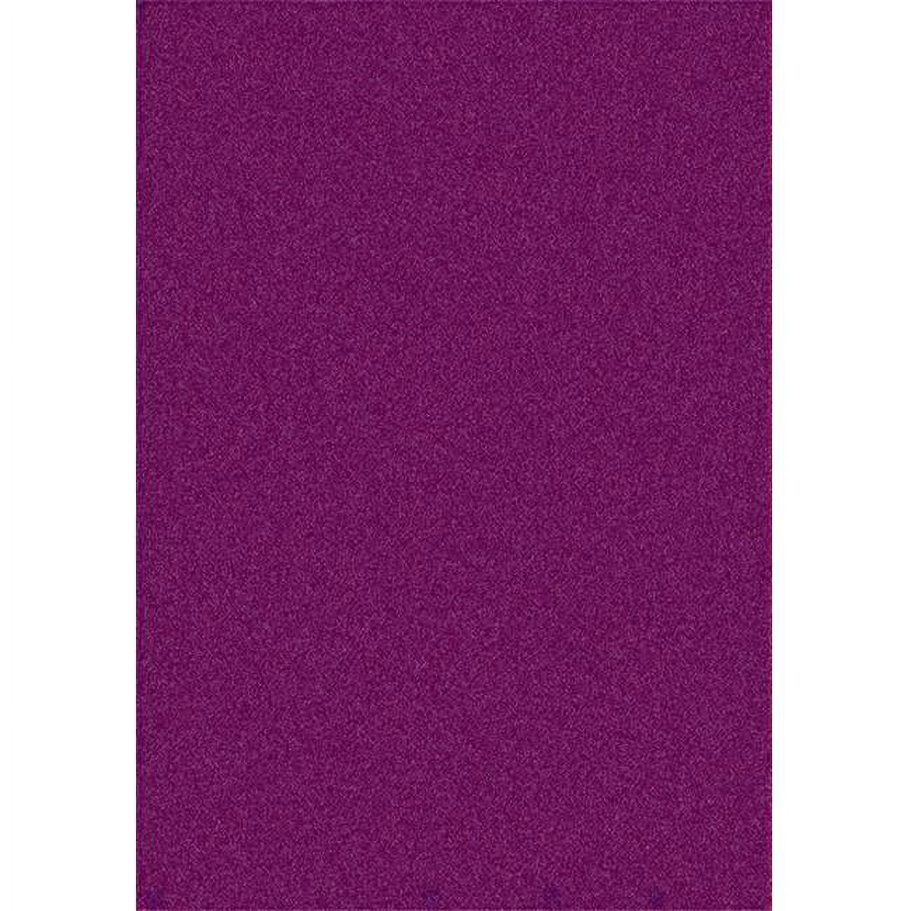 Endurance Purple 12 ft. x 8 ft. Polyester Machine Tufted Cut Pile