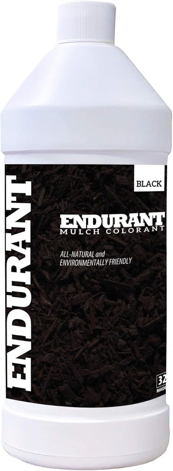 Endurant Mulch Dye Concentrate, Black, 32 oz, Revitalizes 1,000 sq ft. of Faded Mulch.