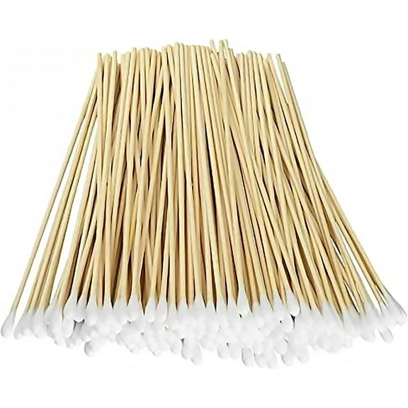 Endure Cotton Tipped Wooden Applicator 6 inch, Non-Sterile Swabsticks, Pack of 100