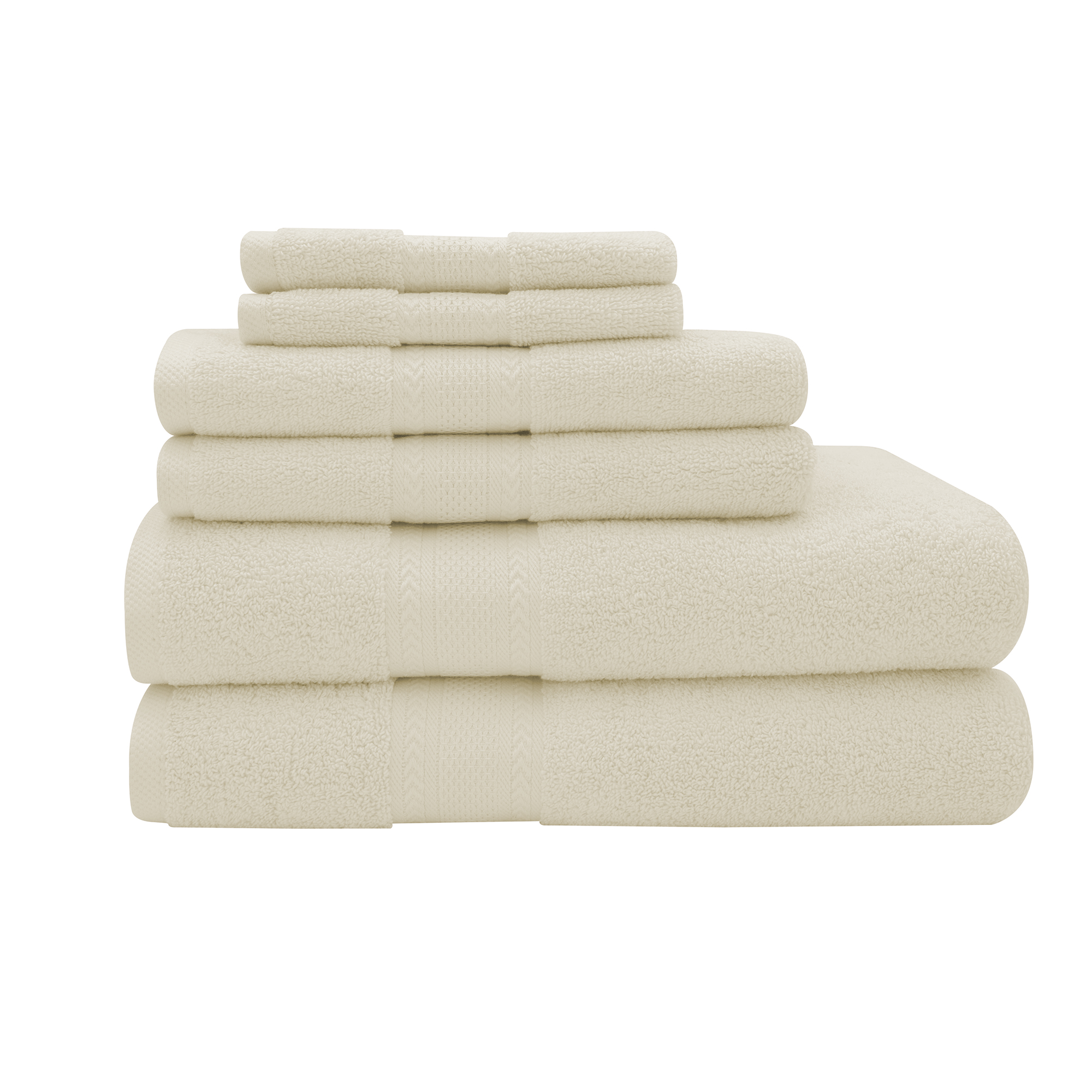 Endure Luxury Super Soft 100 Percent Cotton 6 Piece Bath Towel Set - image 1 of 3