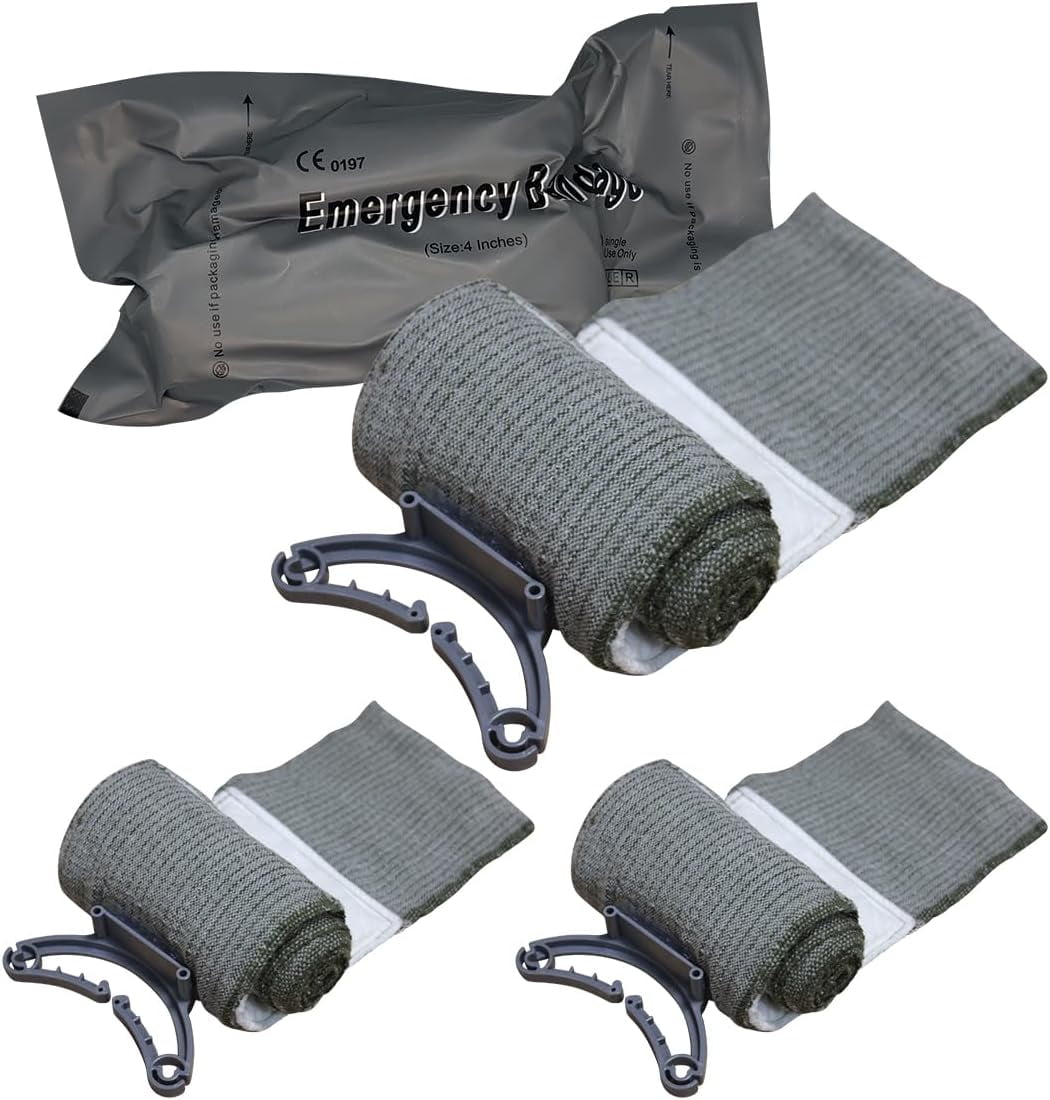 Endure Military First Aid Bandage, Battle Wound Dressing, EMS First Aid