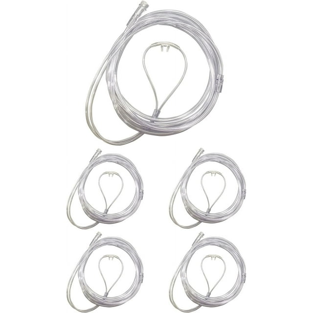 Endure Nasal Oxygen Cannula, 2M, Pack of 5 (Pediatric, Curved Prong)