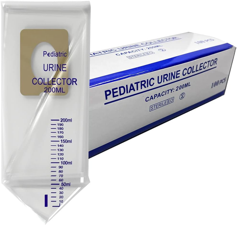 Endure Pediatric Urine Bag Collector, Sterile, 200 ml, Clear Pee Holder