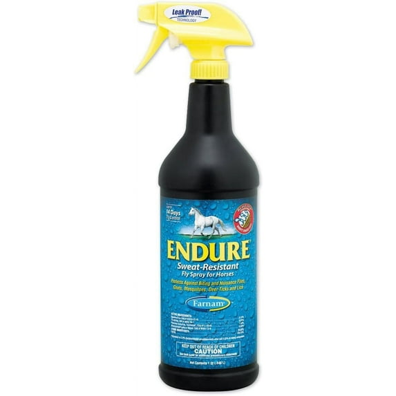 Endure Sweat-Resistant Fly Spray for Horses 1 Qt