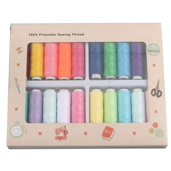 Enduring 40s/2 Cotton Thread Pack 20 Bright Tone Smooth Sewing Machine Friendly Fade Resistant