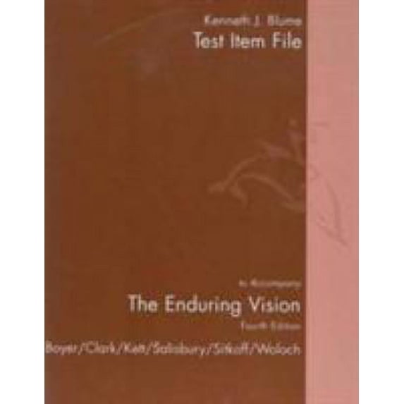 Pre-Owned Enduring Vision Tb 4ed (Paperback) 0395960800