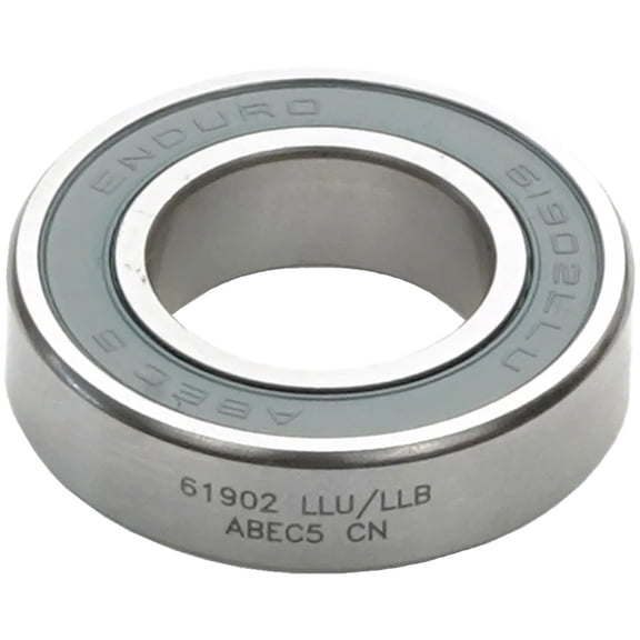 Enduro 61902 LLU/LLB Radial Cartridge Bearing - ABEC-5, CN Clearance, 15mm x 28mm x 7mm