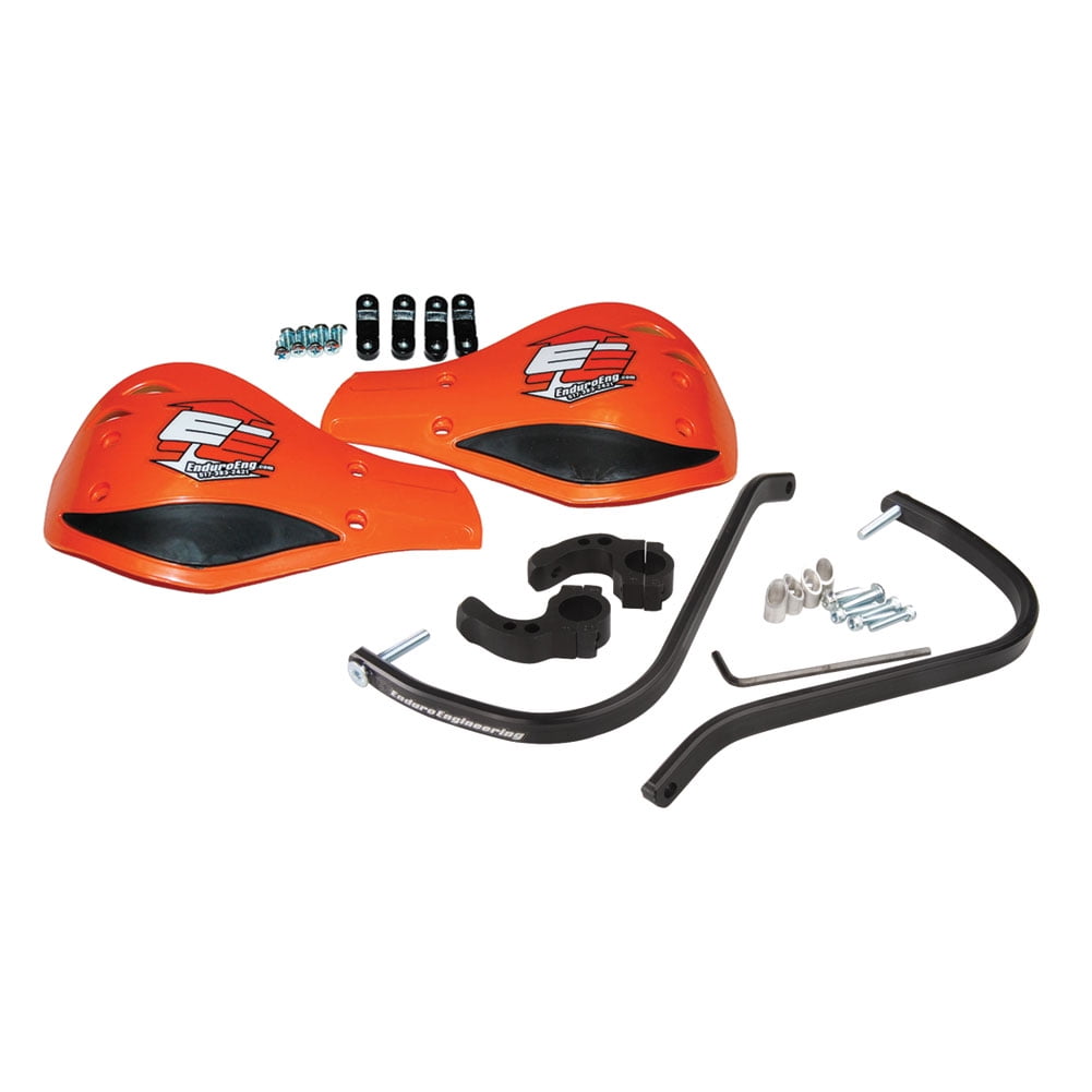 Enduro Engineering Evolution Debris Deflectors Black Bar/Orange Plastic