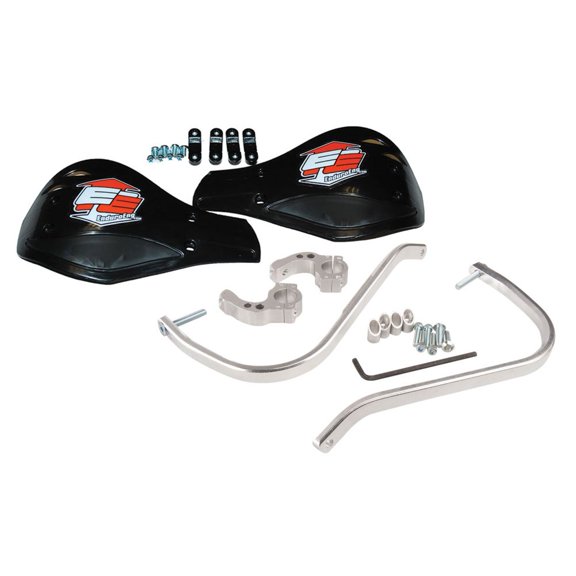Enduro Engineering Evolution Debris Deflectors Silver Bar/Black Plastic 7/8" Bars