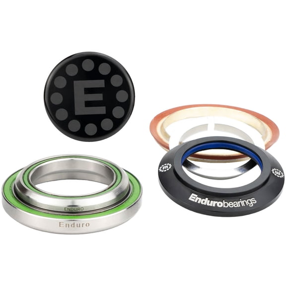 Enduro HDK-0013 Drop-In Headset Kit - IS41/28.6 Upper | IS52/40 Lower, 36x45, Angular Contact Bearings, Tapered, Black