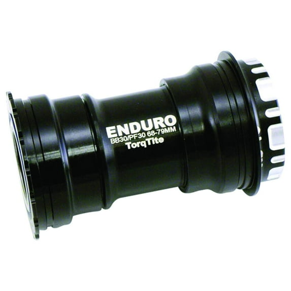 Enduro TorqTite PF30 ACB Stainless Steel Bottom Bracket Black