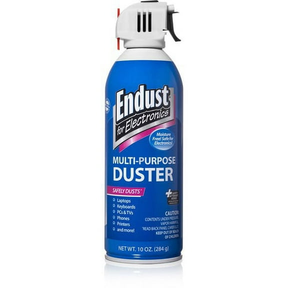 Endust 10oz Multi-Purpose Duster with Bitterant - For Desktop Computer, Copier, Printer, Notebook, Keyboard, Display Screen, Gaming Console - 10 fl oz - 1 Each | Bundle of 2 Each