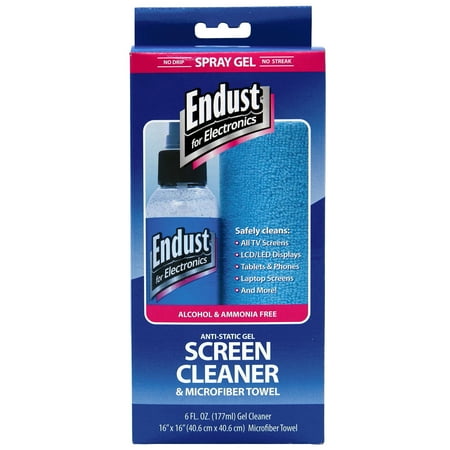 Endust for Electronics 12275 6 oz. Pump Spray Bottle LCD/Plasma Cleaning Gel Spray with Microfiber Cloth (1-Kit)