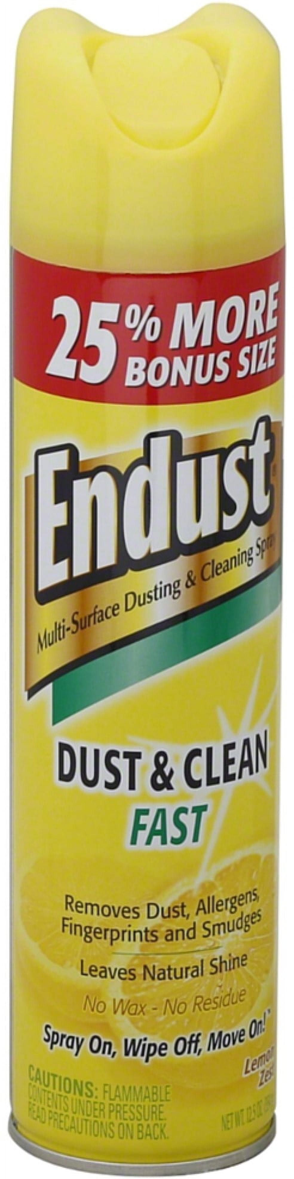 Endust Multi-Surface Dusting and Cleaning Spray, Lemon Zest, 12.5