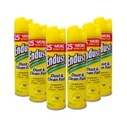 Endust Multi Surface Dusting Spray Lemon Zest Removes Dust Fingerprints and Allergens 12.5 oz Pack of 6
