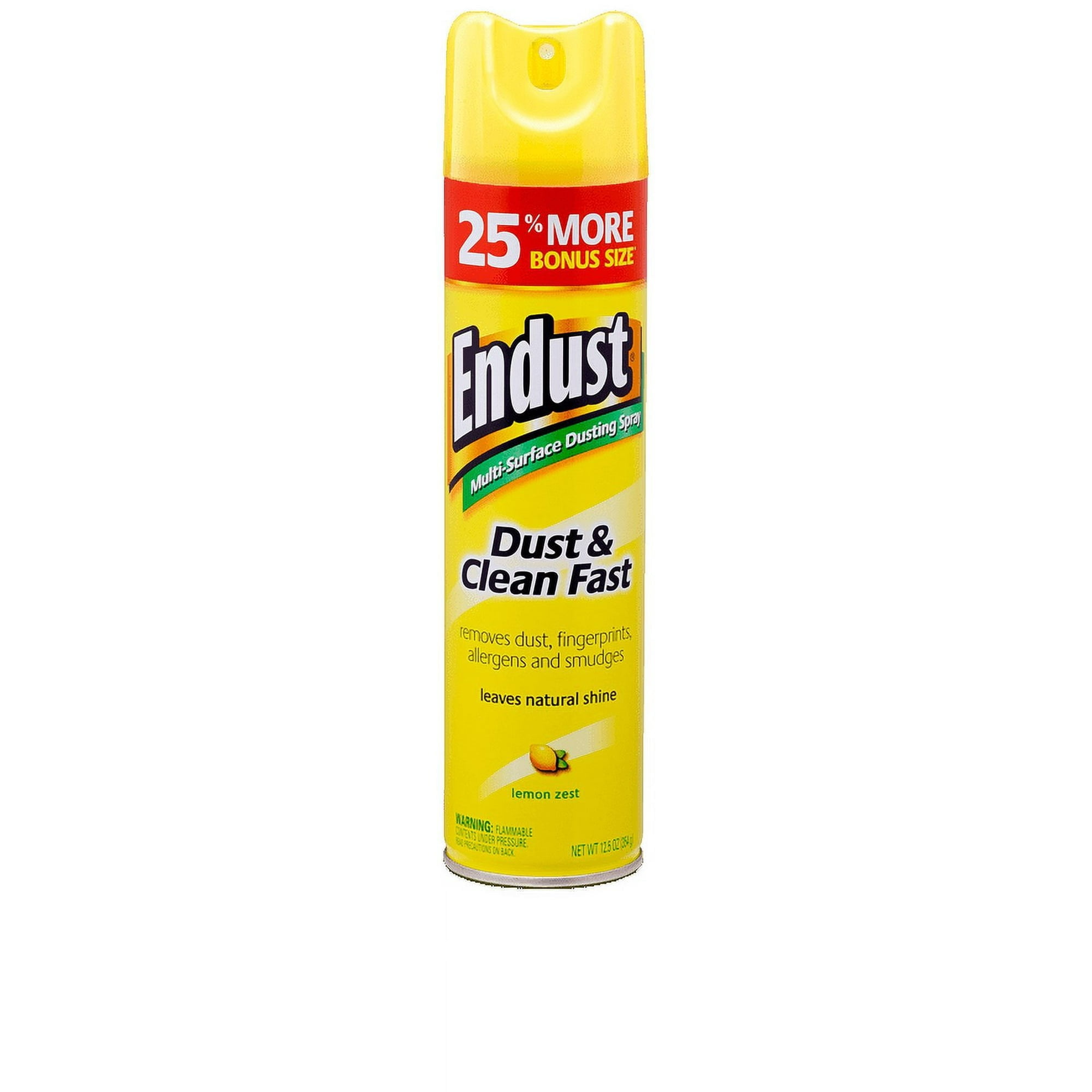 Endust MultiSurface Dusting Spray, Lemon Zest, 12.5 Oz