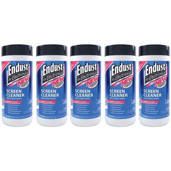 None 815825018334 Endust 11506 Lcd And Plasma Monitor Cleaner Pop-up Wipes 5 Pk